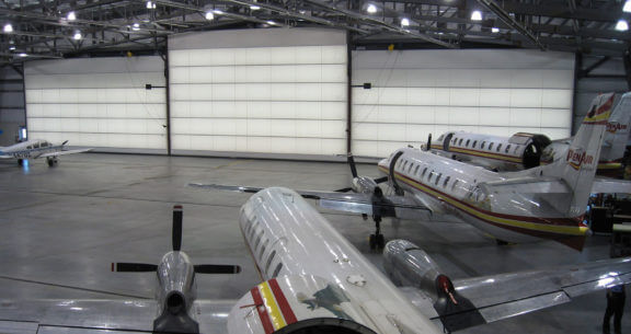 Hangar Doors from Inside